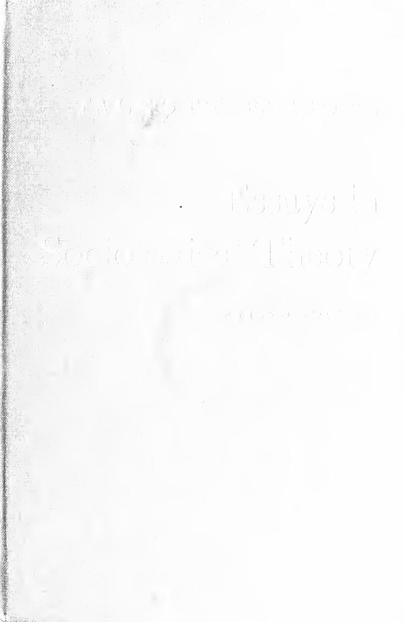 Essays in Sociological Theory by Talcott Parsons