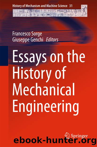 Essays on the History of Mechanical Engineering by Francesco Sorge & Giuseppe Genchi