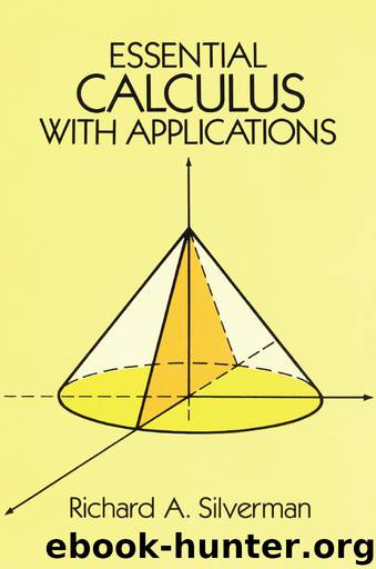 Essential Calculus with Applications by Richard A. Silverman