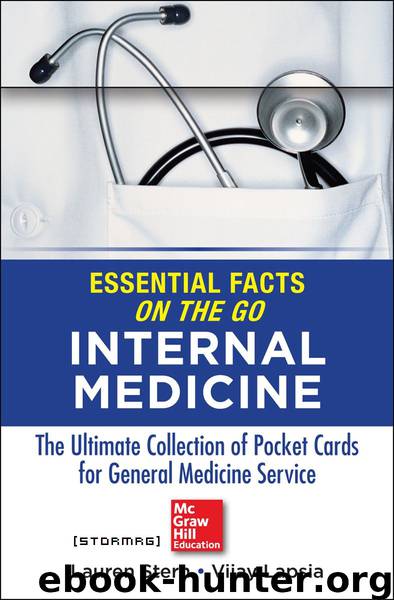 Essential Facts On the Go: Internal Medicine by Stern Lauren & Lapsia Vijay