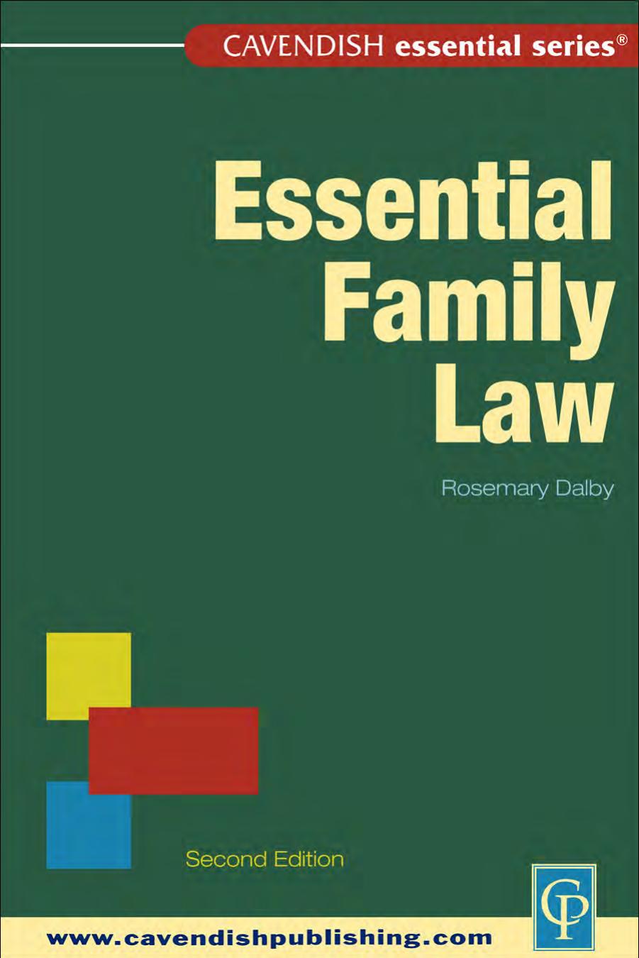 Essential Family Law, 2nd edition (Essential) by Rosemary Dalby David Barker