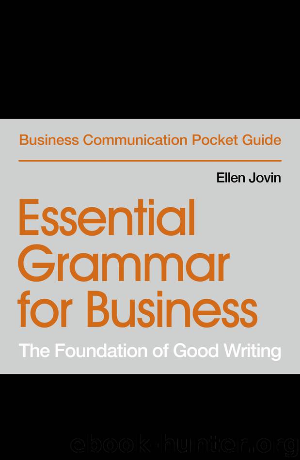 Essential Grammar for Business by Ellen Jovin