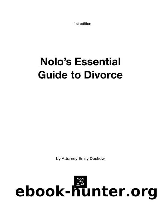 Essential Guide to Divorce by Attorney Emily Doskow (Nolo)