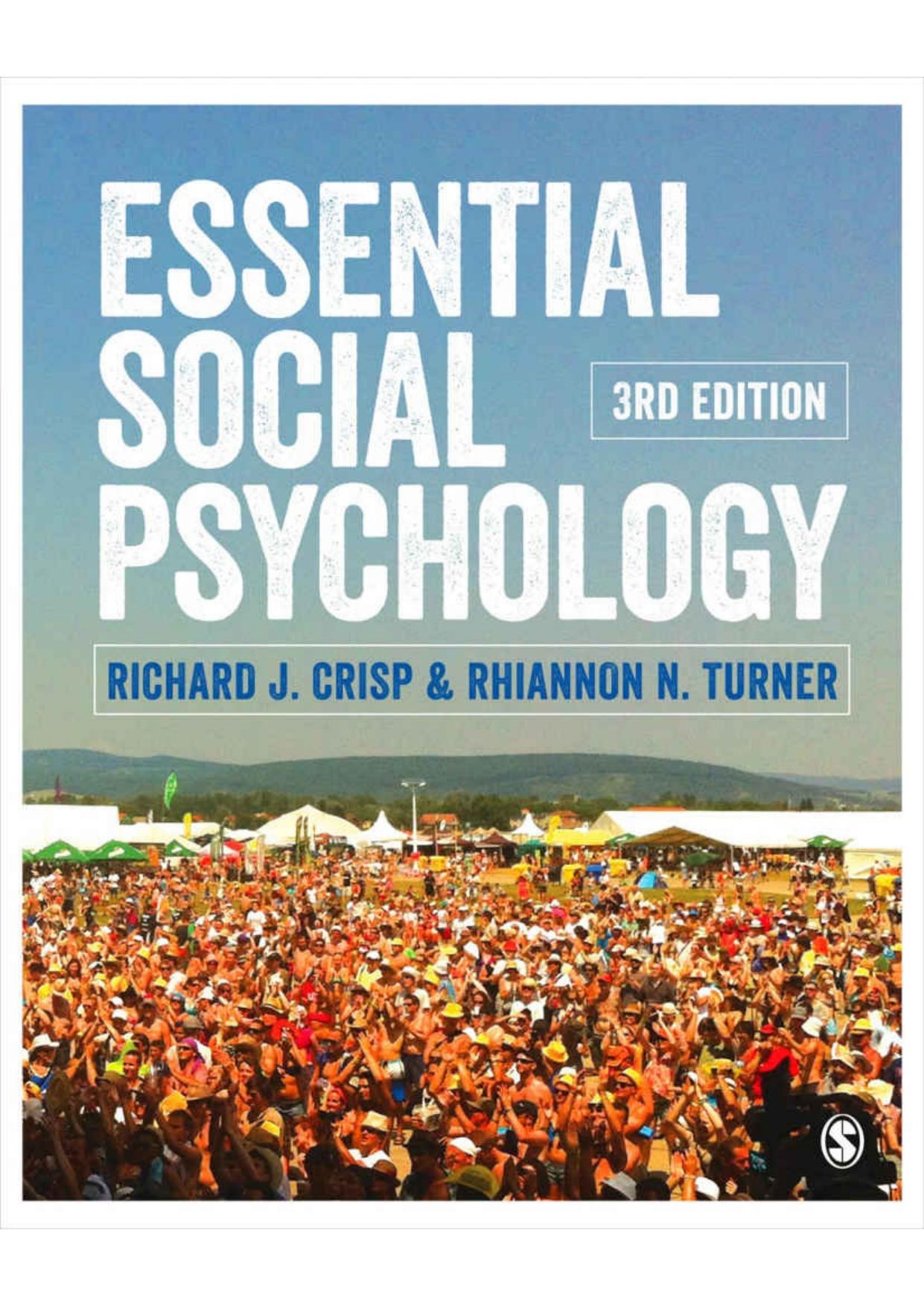 Essential Social Psychology by Richard J. Crisp Rhiannon Turner
