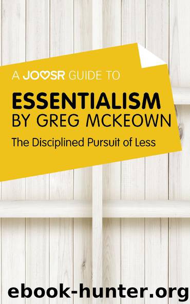 Essentialism by Greg Mckeown