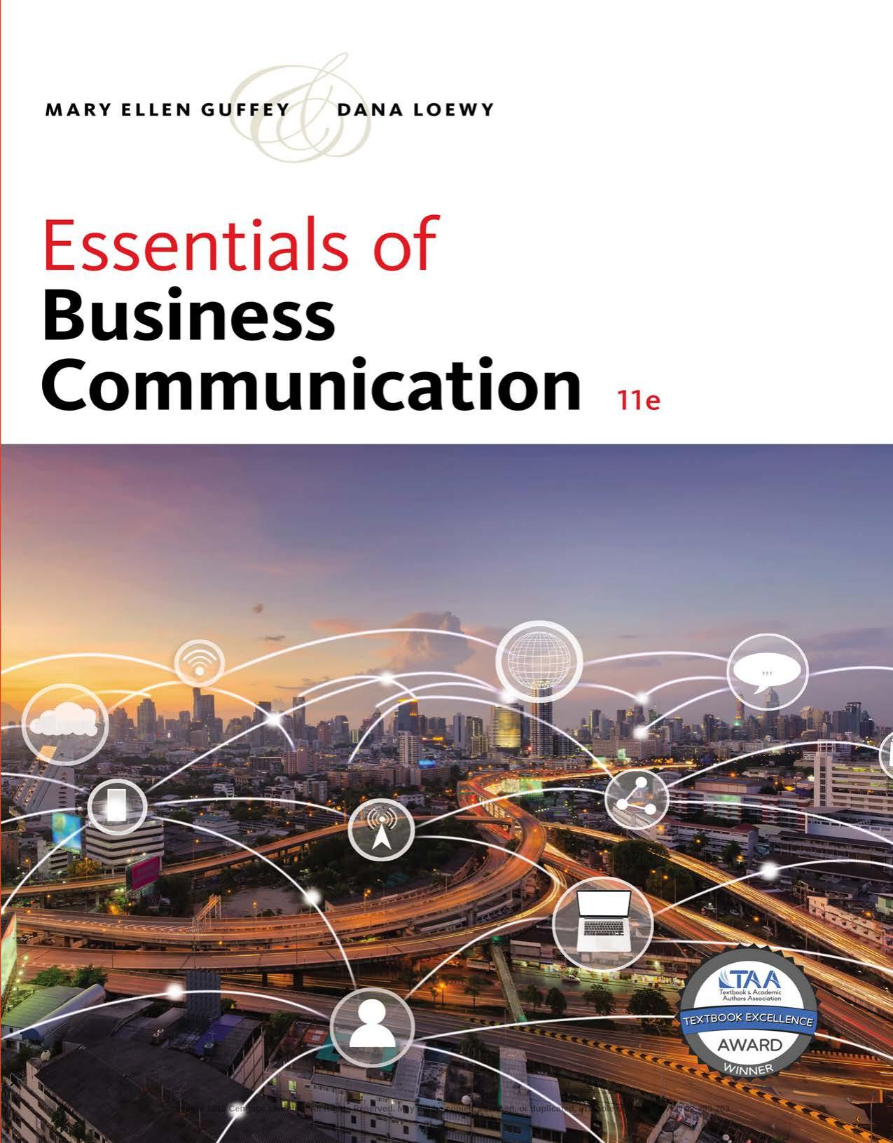 Essentials of Business Communication by Mary Ellen Guffey; Dana Loewy