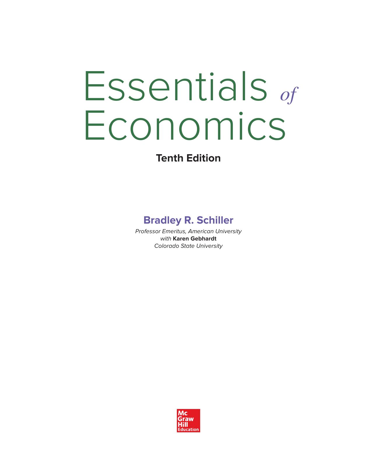 Essentials of Economics, 10th Edition(2016) by PDF