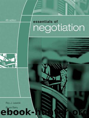Essentials of Negotiation by Roy J. Lewicki