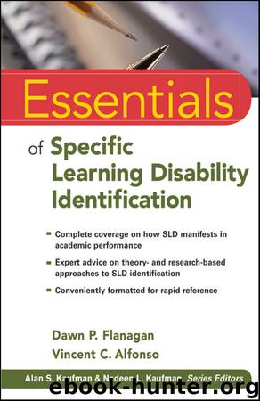 Essentials of Specific Learning Disability Identification by Flanagan Dawn P. Alfonso Vincent C. & Vincent C. Alfonso