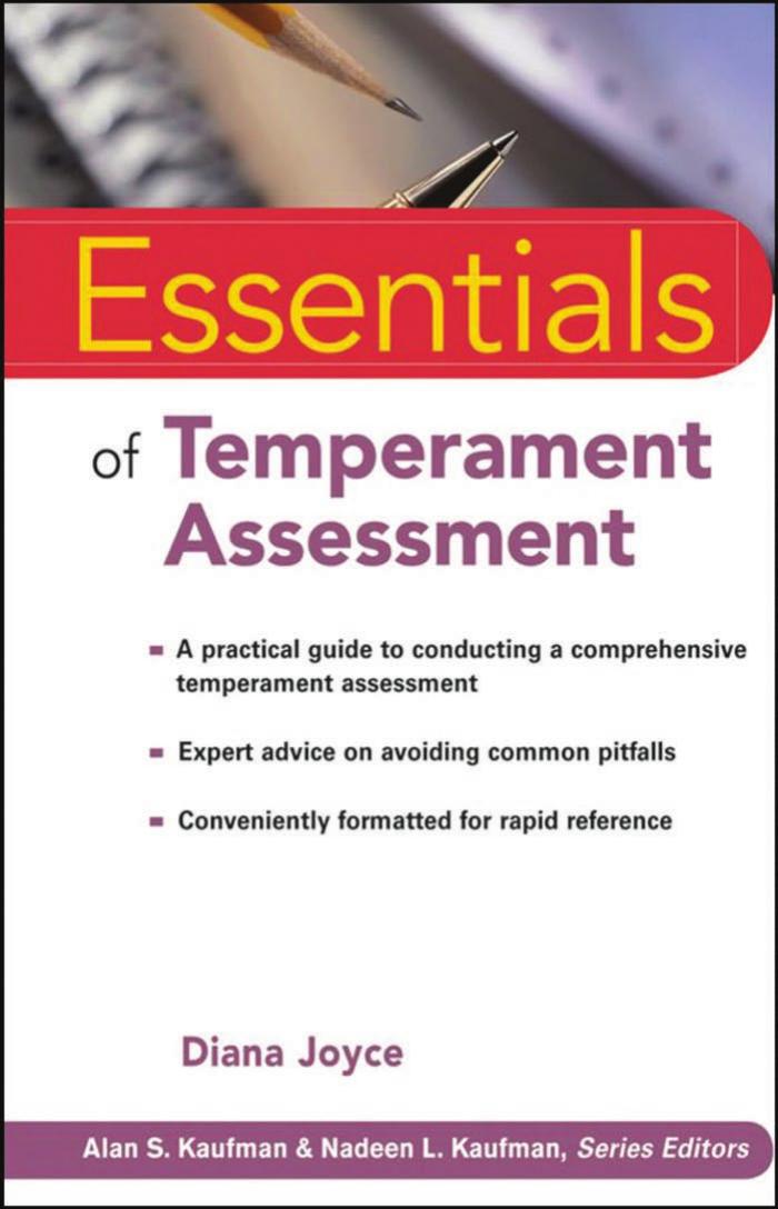 Essentials of Temperament Assessment by Joyce Diana