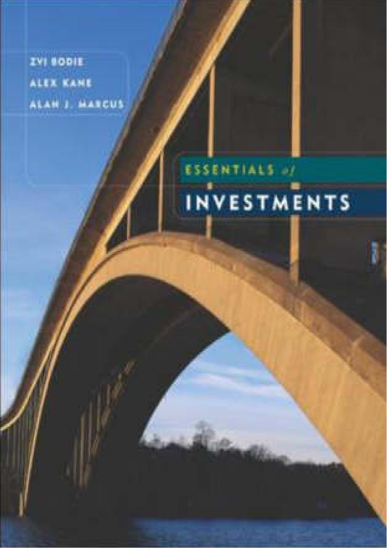 Essentials of investments by Bodie