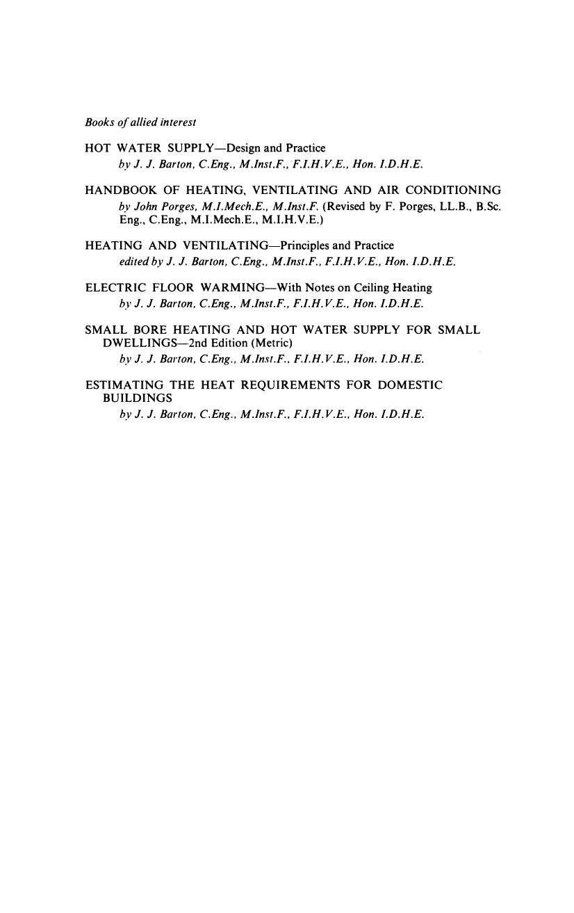 Estimating for Heating and Ventilating by J.J. Barton (Auth.)