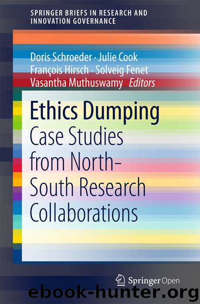 Ethics Dumping by Doris Schroeder Julie Cook François Hirsch Solveig Fenet & Vasantha Muthuswamy