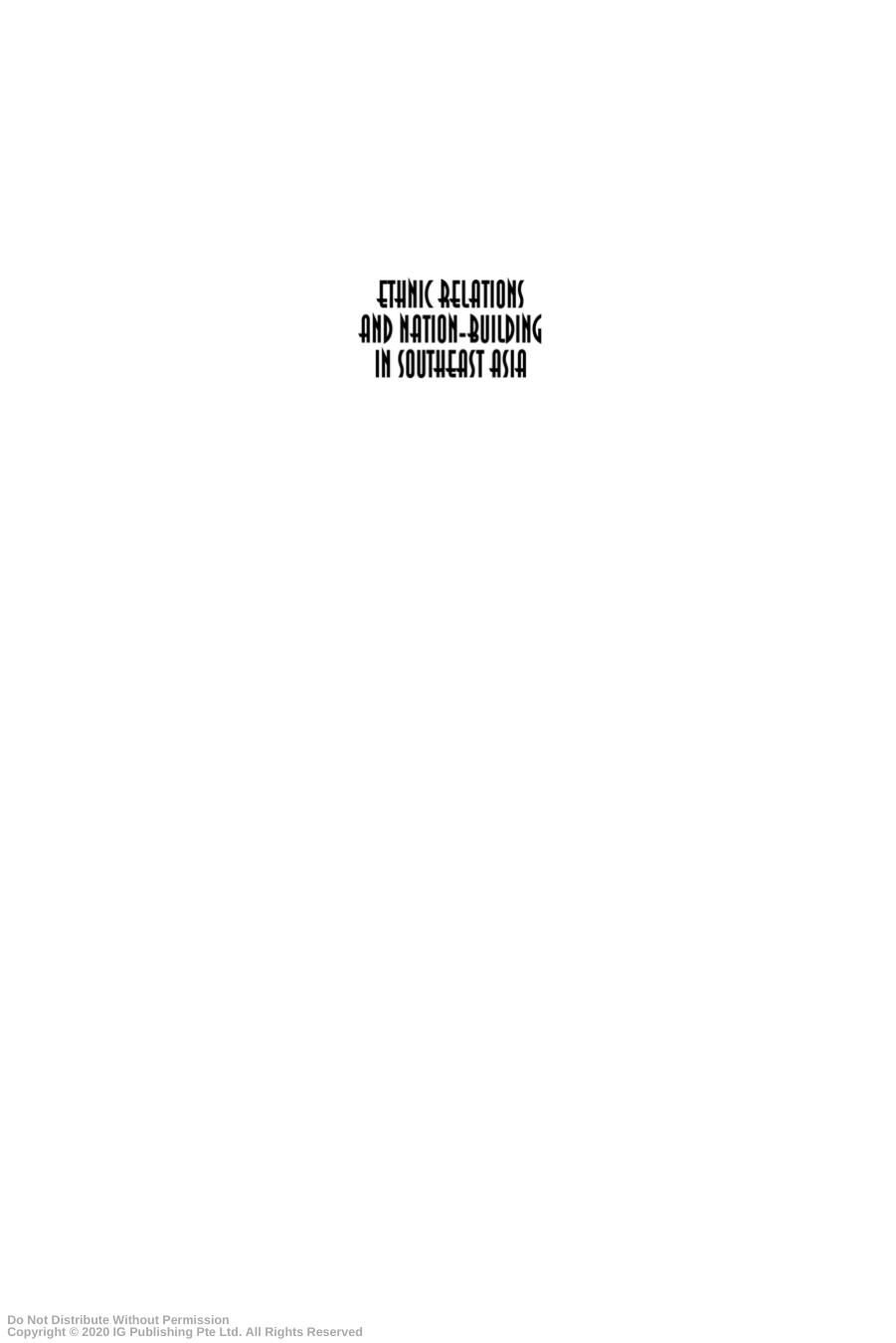 Ethnic Relations and Nation-Building in Southeast Asia by Suryadinata