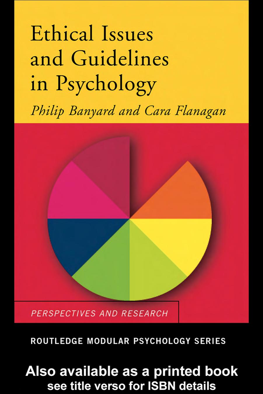 Ethnical Issues in Psychology (Routledge Modular Psychology) by Cara Flanagan Philip Banyard