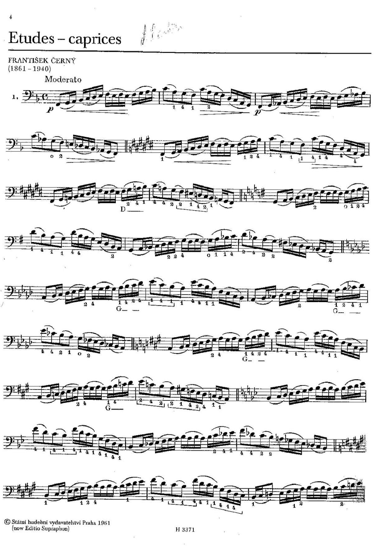 Etudes-caprices by Cerny Frantiseck