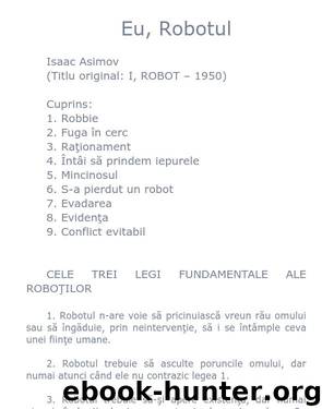 Eu, robotul by Isaac Asimov