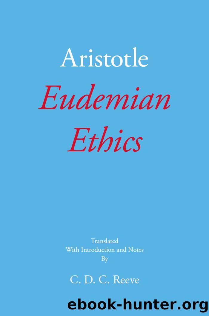 Eudemian Ethics by Aristotle