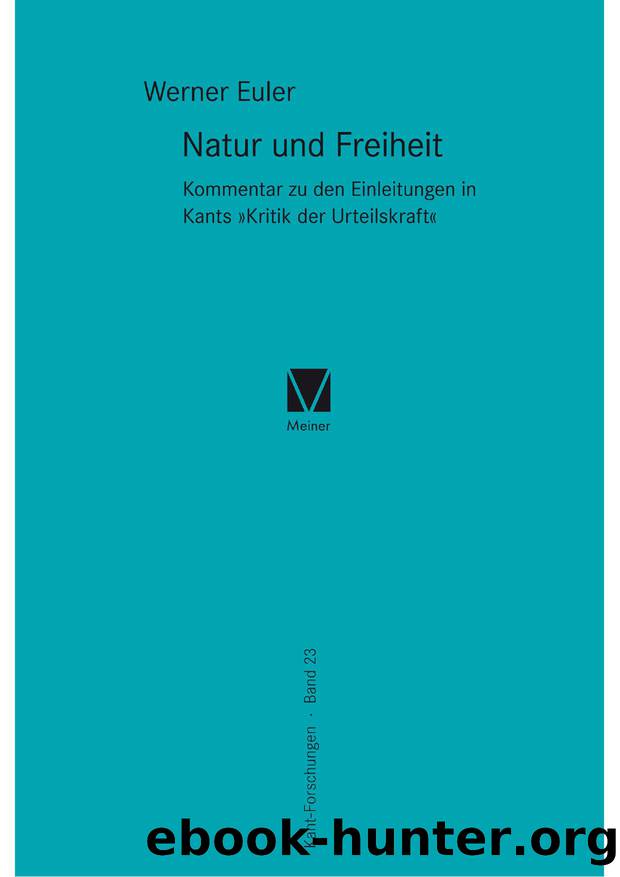 Euler by Natur und Freiheit (9783787335862)