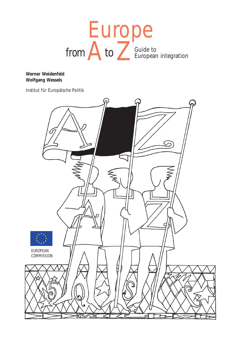 Europe From A to Z Guide to European integration by EUROPE