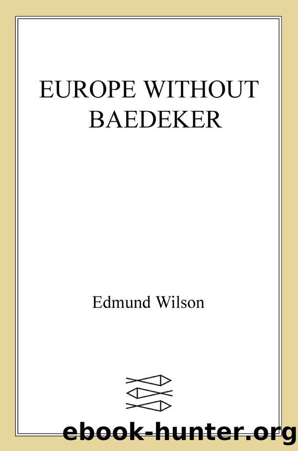 Europe Without Baedeker by Edmund Wilson