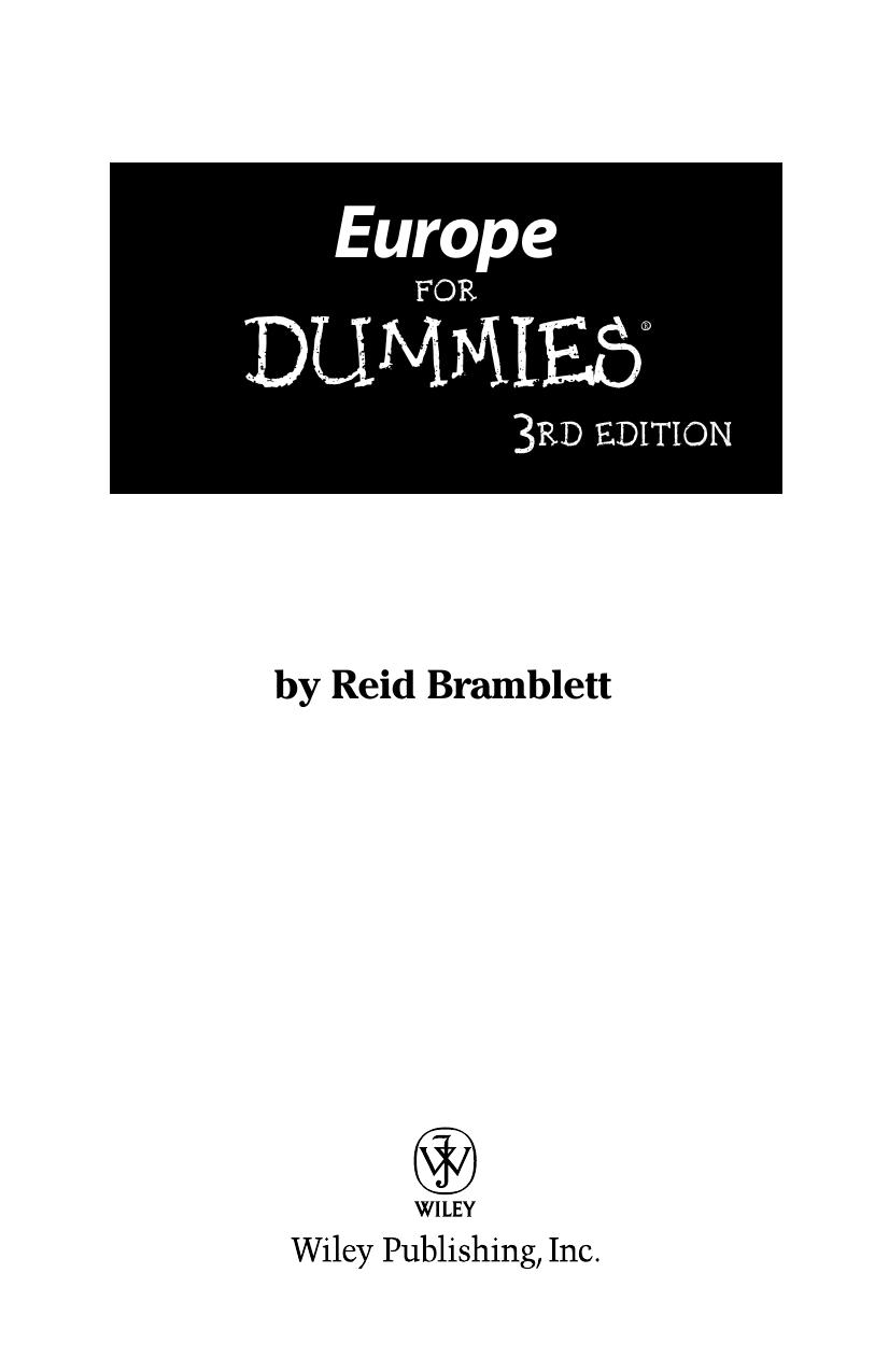 Europe for DUMmIES 3rd by Unknown