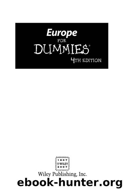 Europe for Dummies 4th Ed (ISBN by 0470069332)