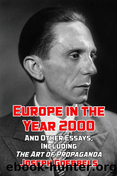 Europe in the Year 2000: by Goebbels Joseph