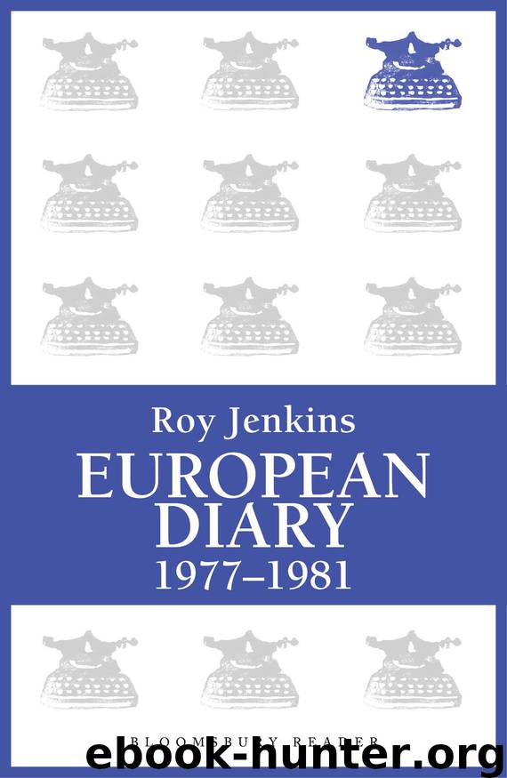 European Diary, 1977-1981 by Roy Jenkins