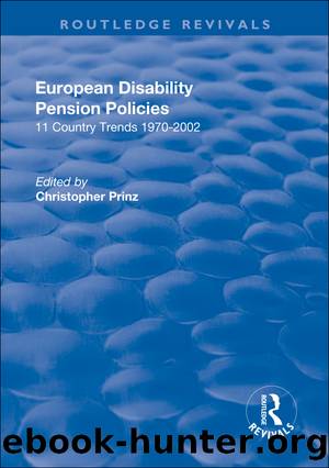European Disability Pension Policies by Christopher Prinz