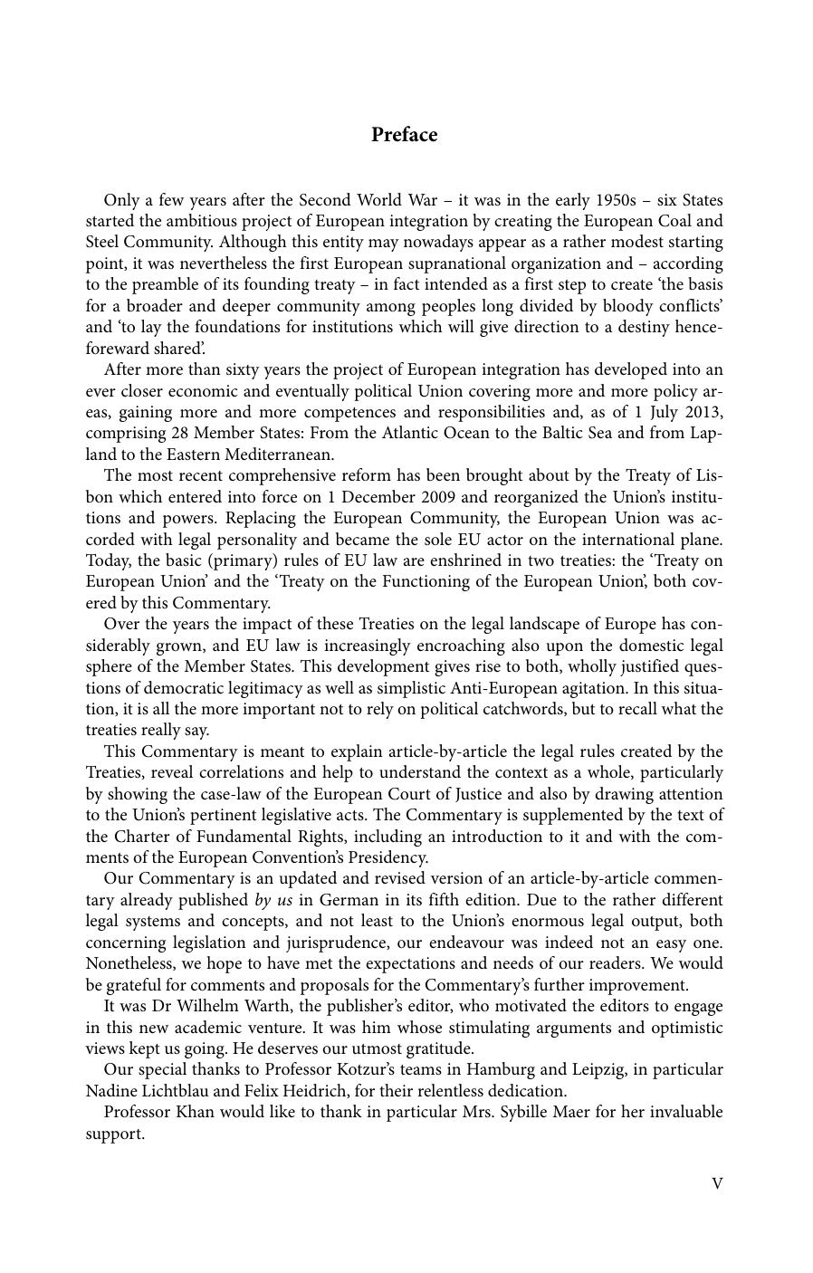 European Union Treaties: Treaty on European Union, Treaty on the Functioning of the European Union by Rudolf Geiger (editor) Daniel-Erasmus Khan (editor) Markus Kotzur (editor)
