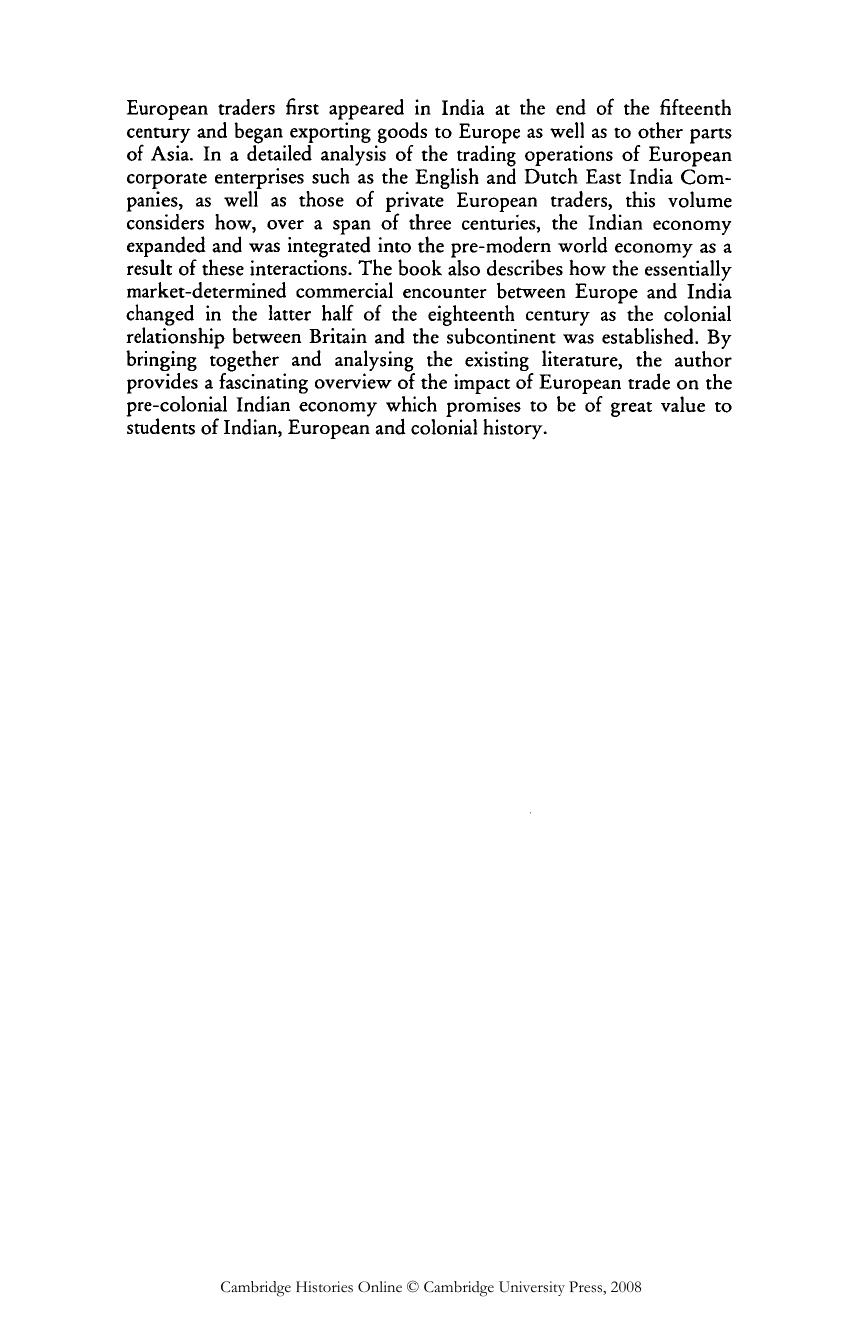 European commercial enterprise in pre-colonial India by Om Prakash