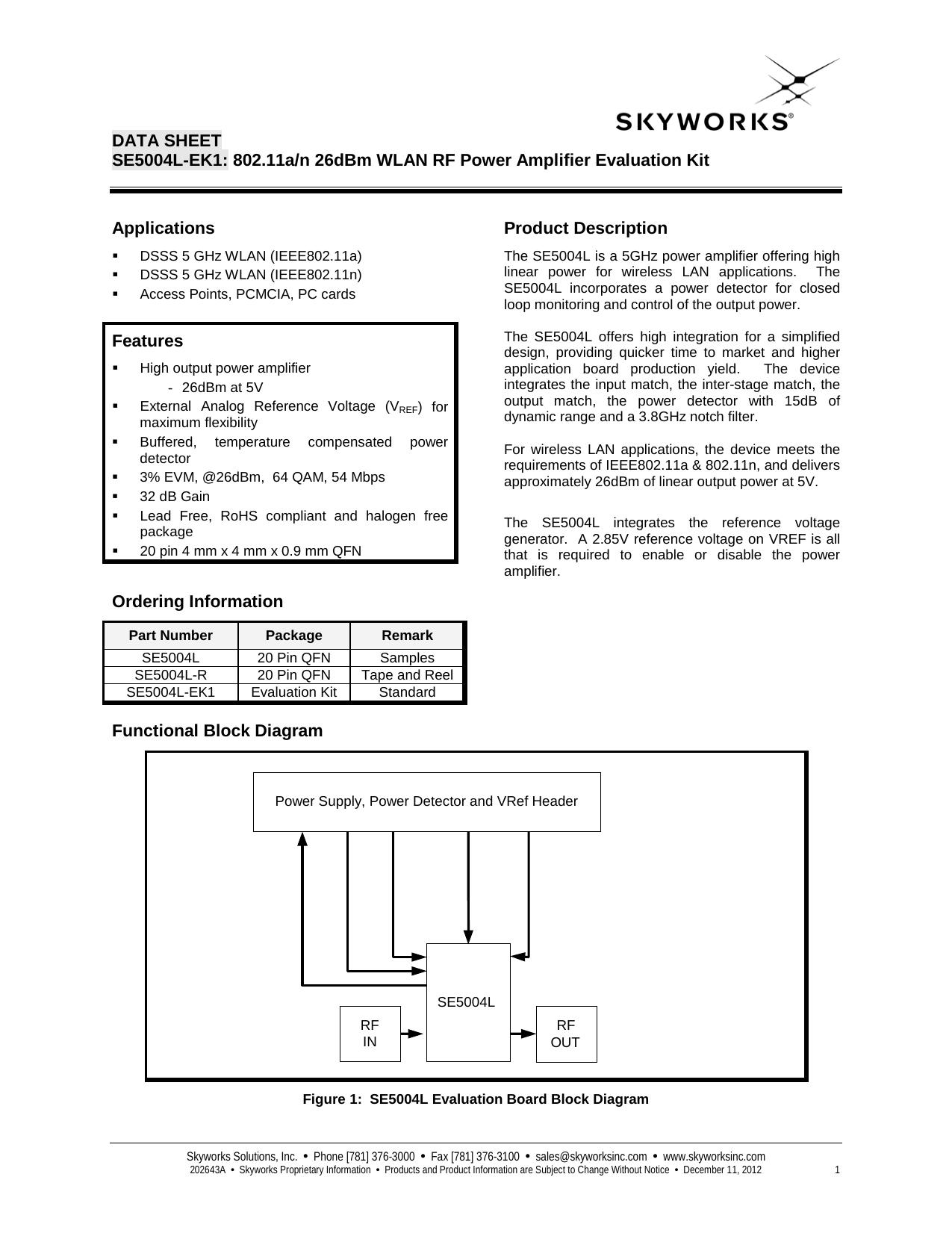 Evaluation Kit Datasheet by SiGe
