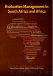 Evaluation Management in South Africa and Africa by Fanie Cloete