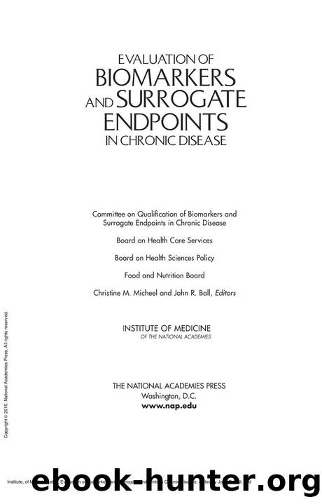 Evaluation of Biomarkers and Surrogate Endpoints in Chronic Disease by unknow