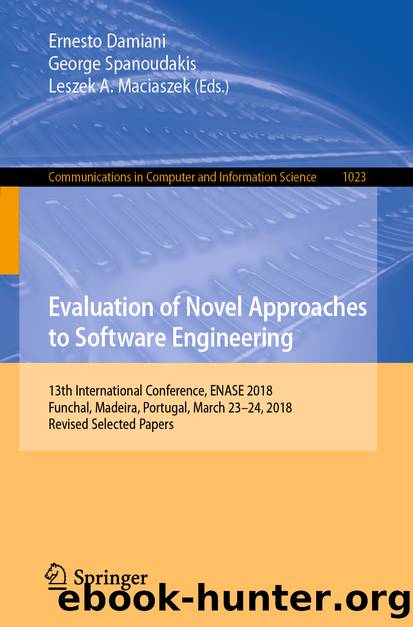 Evaluation of Novel Approaches to Software Engineering by Unknown
