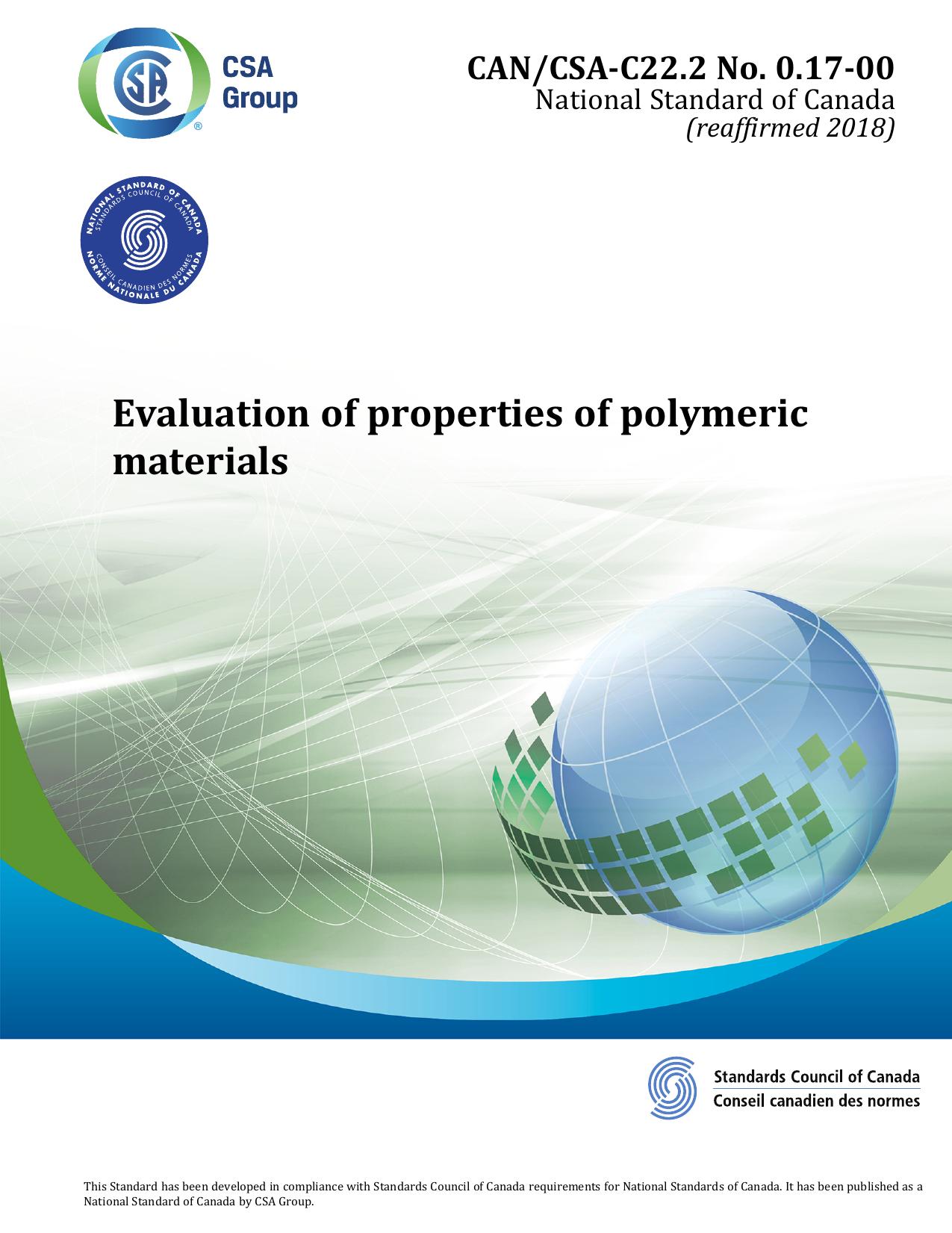 Evaluation of Properties of Polymeric Materials by Unknown