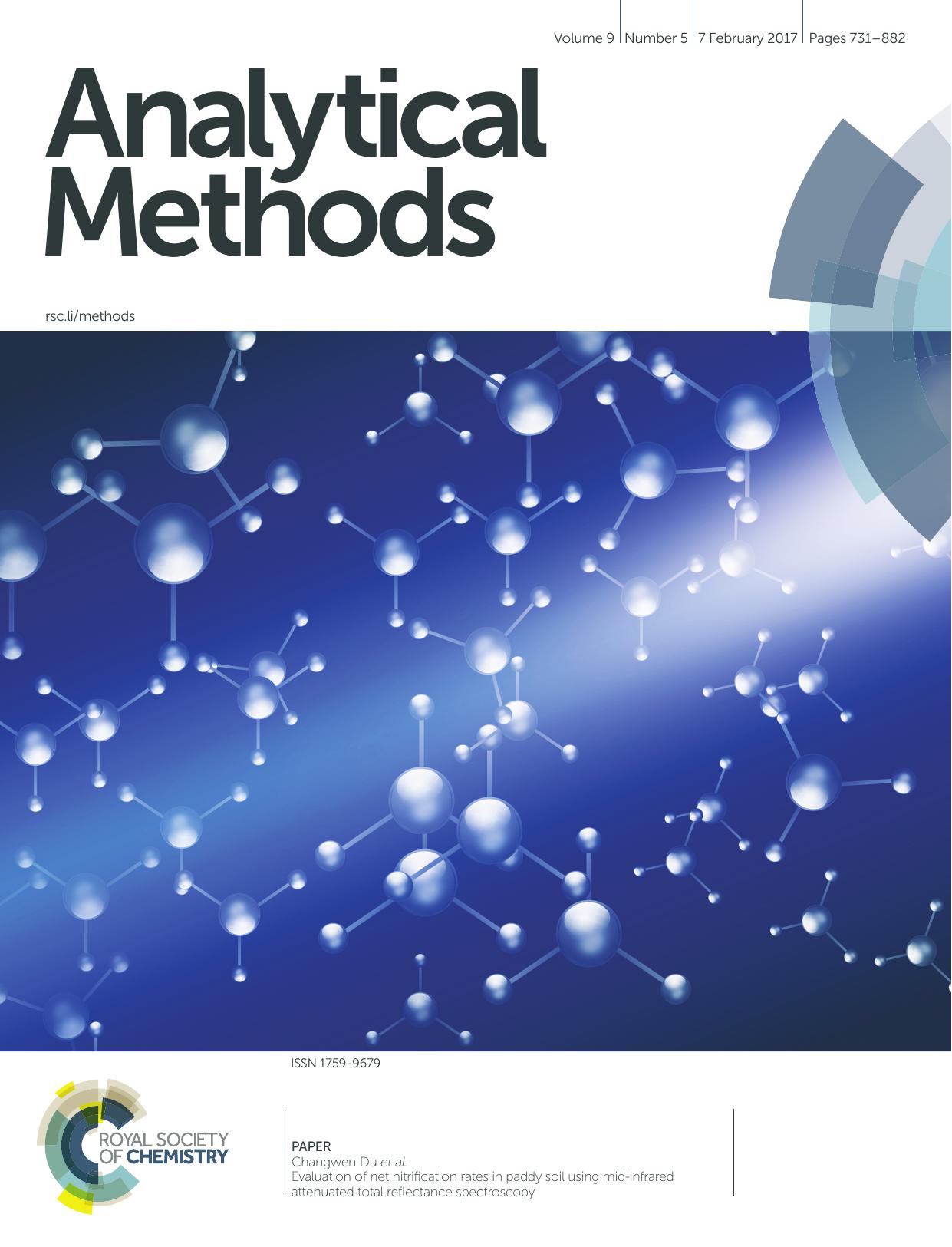 Evaluation of net nitrification rates in paddy soil using mid-infrared attenuated total reflectance spectroscopy by Yanqiu Shao & Changwen Du & Yazhen Shen & Fei Ma & Jianmin Zhou