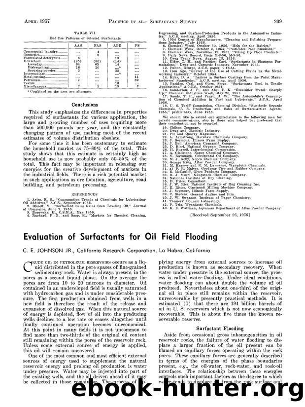 Evaluation of surfactants for oil field flooding by Unknown