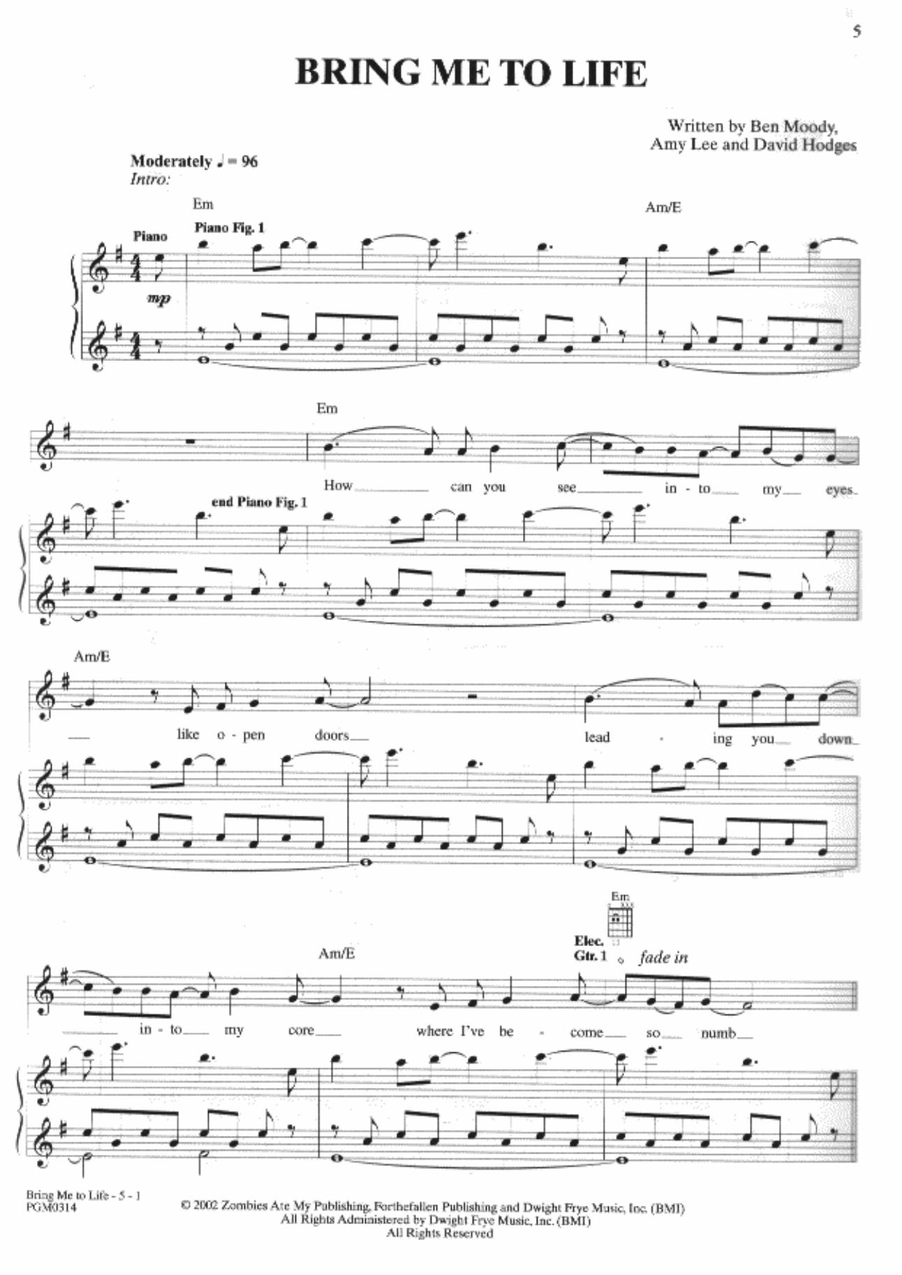 Evanescence by Bring Me To Life ver.2