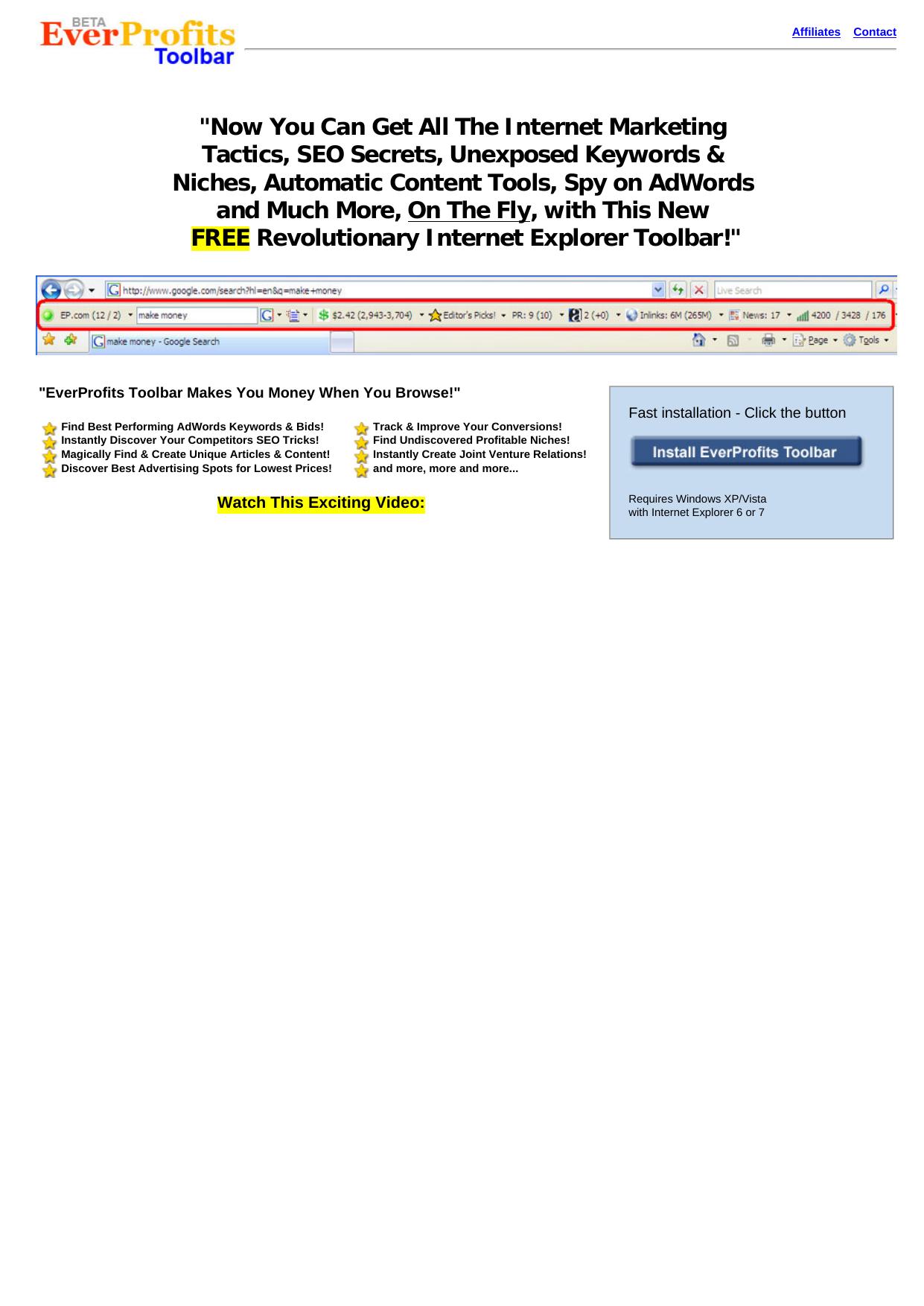 Ever Profits Free Toolbar. by Best of Kuszter's Collection