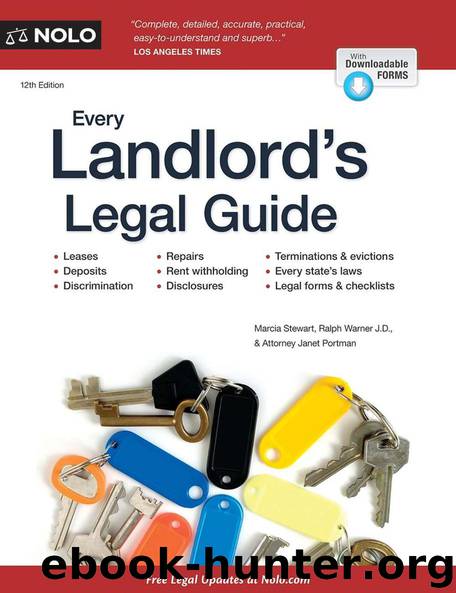 Every Landlord's Legal Guide by Janet Portman & Stewart Marcia & Ralph Warner