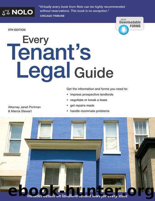 Every Tenant’s Legal Guide by Attorney Janet Portman & Marcia Stewart