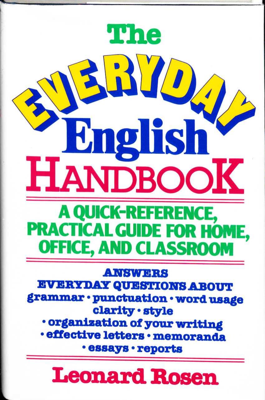 Everyday English Handbook by Leonard J. Rosen