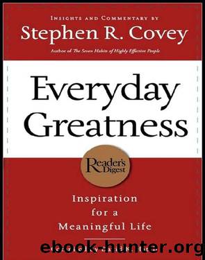 Everyday Greatness by Stephen Covey