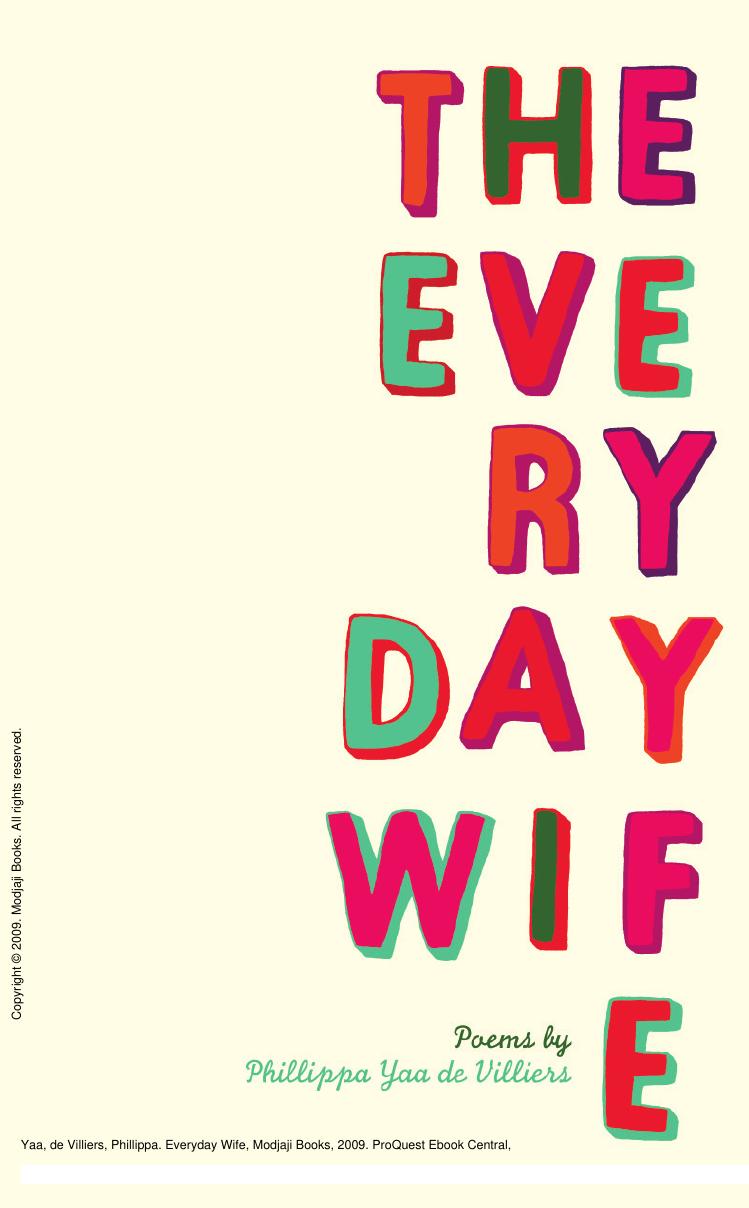 Everyday Wife by Phillippa Yaa de Villiers