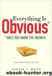 Everything Is Obvious: *Once You Know the Answer by Duncan J. Watts