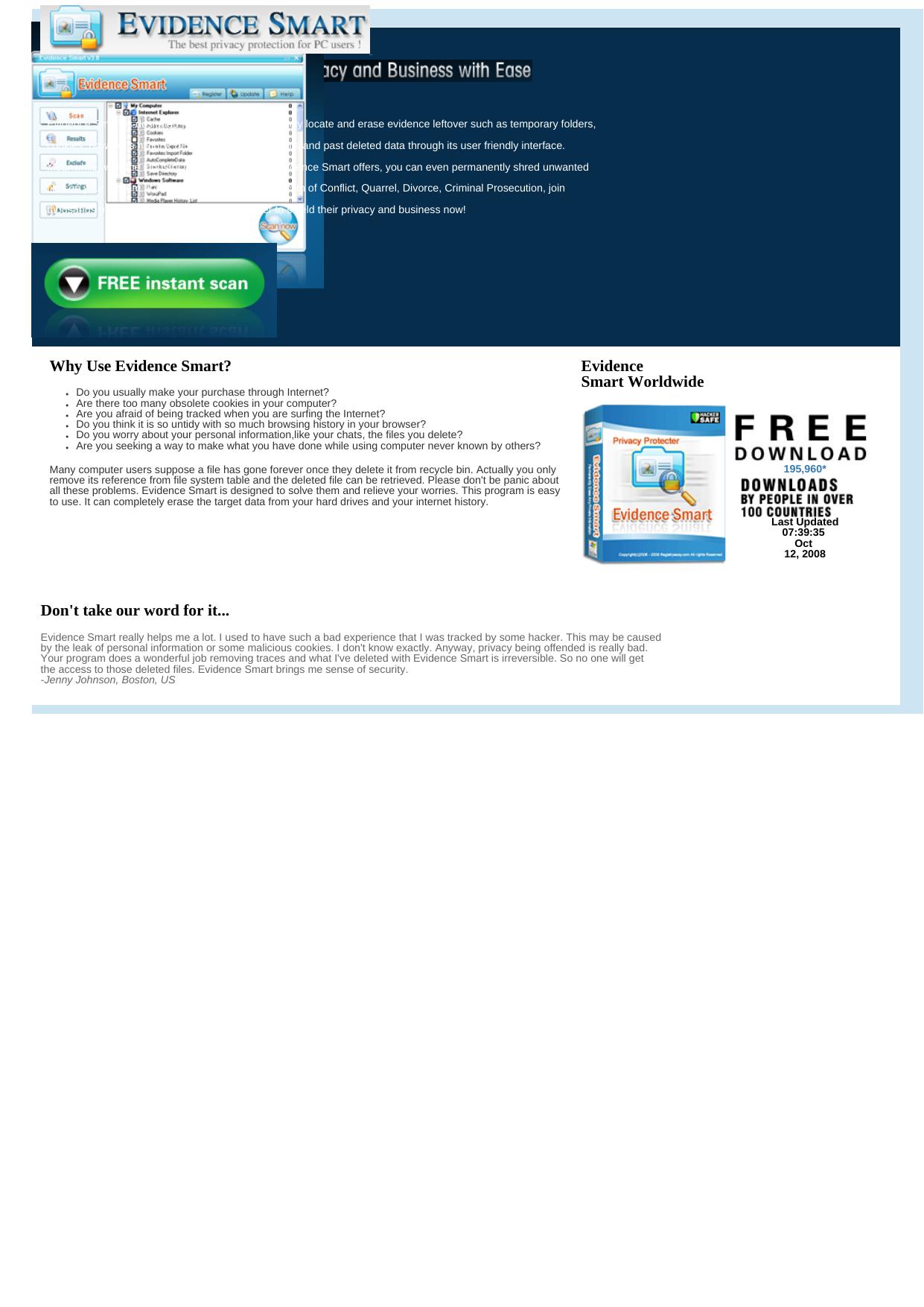 Evidence Smart #1 Privacy Software. by Best of Kuszter's Collection