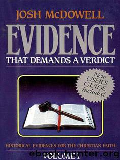 Evidence That Demands a Verdict, 1: 001 by Josh McDowell
