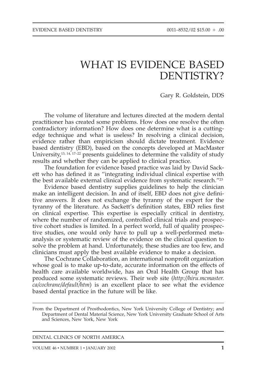 Evidence-based Dentistry, An Issue of Dental Clinics (The Clinics: Dentistry) by Mark V. Thomas DMD